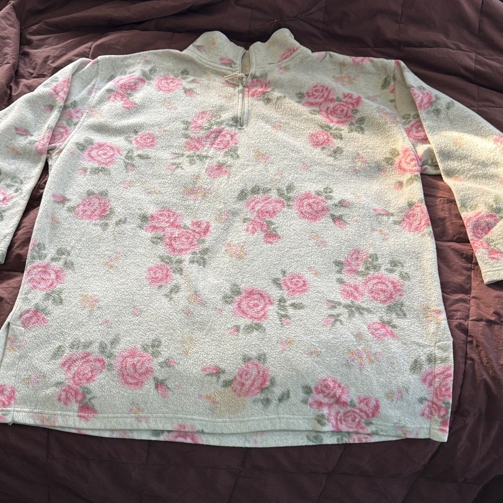 Victoria's Secret Pink Floral Cowl Neck Sweater